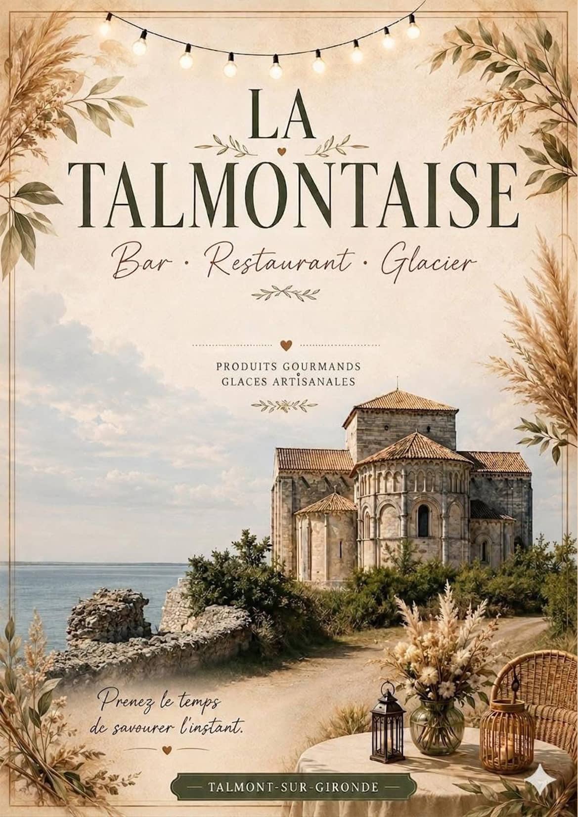 Carte des plats du restaurant La Talmontaise