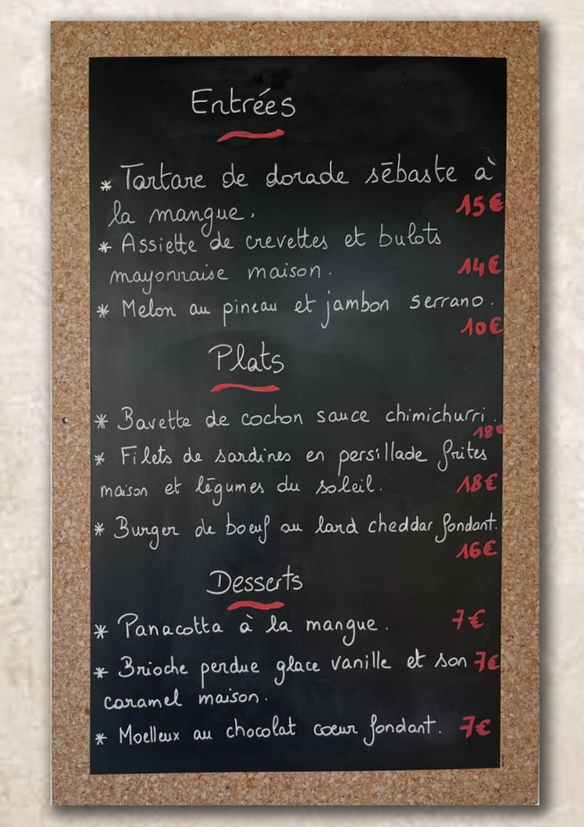 Restaurant-Talmont-La-Talmontaise-Plat-Du-Jour-A-web-01 Carte du jour du restaurant La Talmontaise à Talmont-sur-Gironde